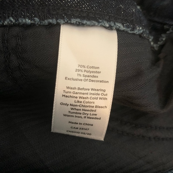 NWT Red Stripe High Waist Modern Ankle Jeans { Talbots } - Picture 10 of 13